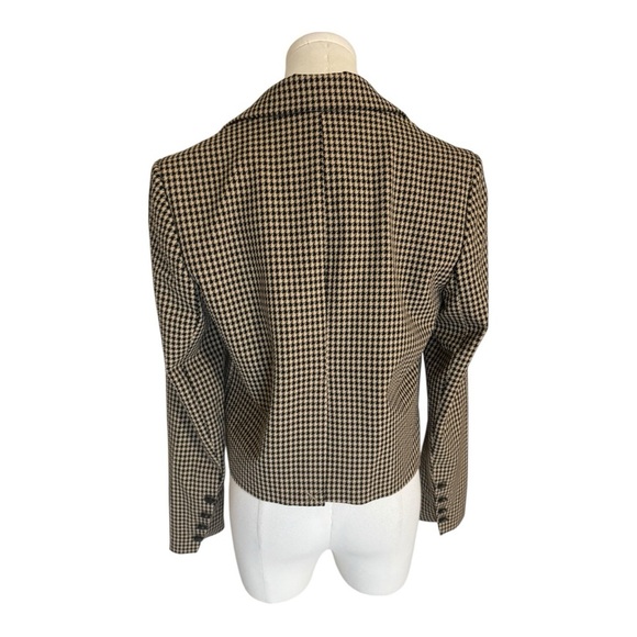 HOUSE OF HARLOW 1960 Houndstooth Cropped Blazer Jacket Casual Work Size XS Party - Picture 2 of 5